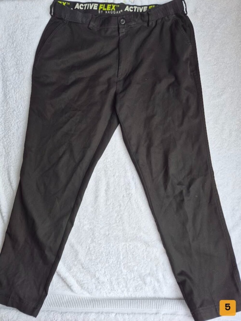 Haggar Active Flex Pants Size L/G Black